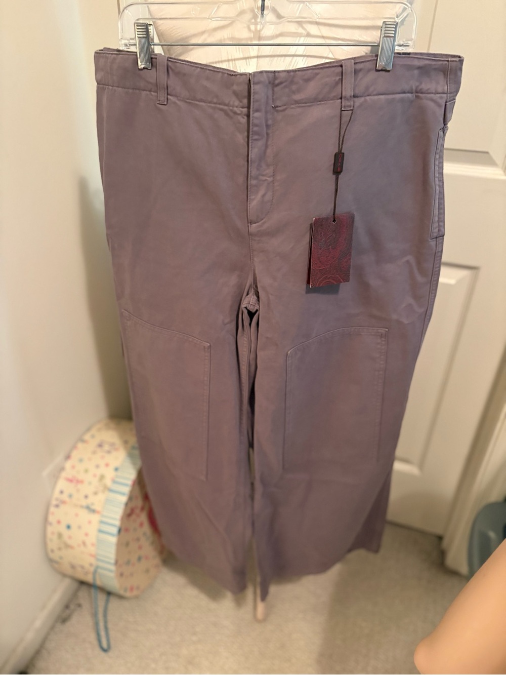 Etro Lavender Wide-Leg Pants size 44 nwt $680